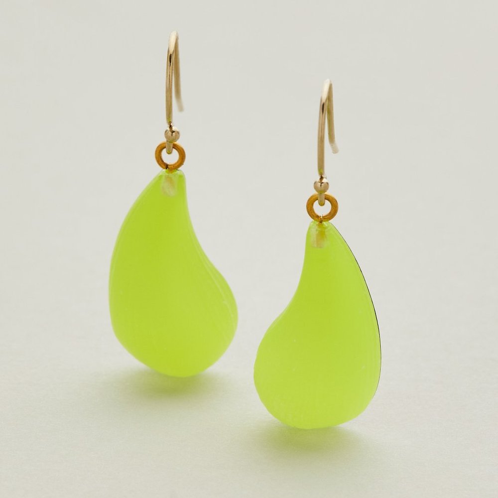 Alexis Bittar | Lucite Dewdrop Earring (Neon Yellow)
